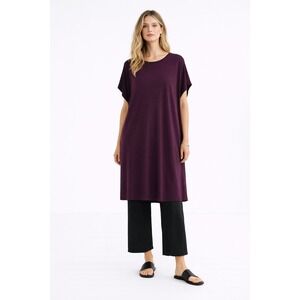 The May Jersey T-Shirt Tunic Dress Women OS Plum